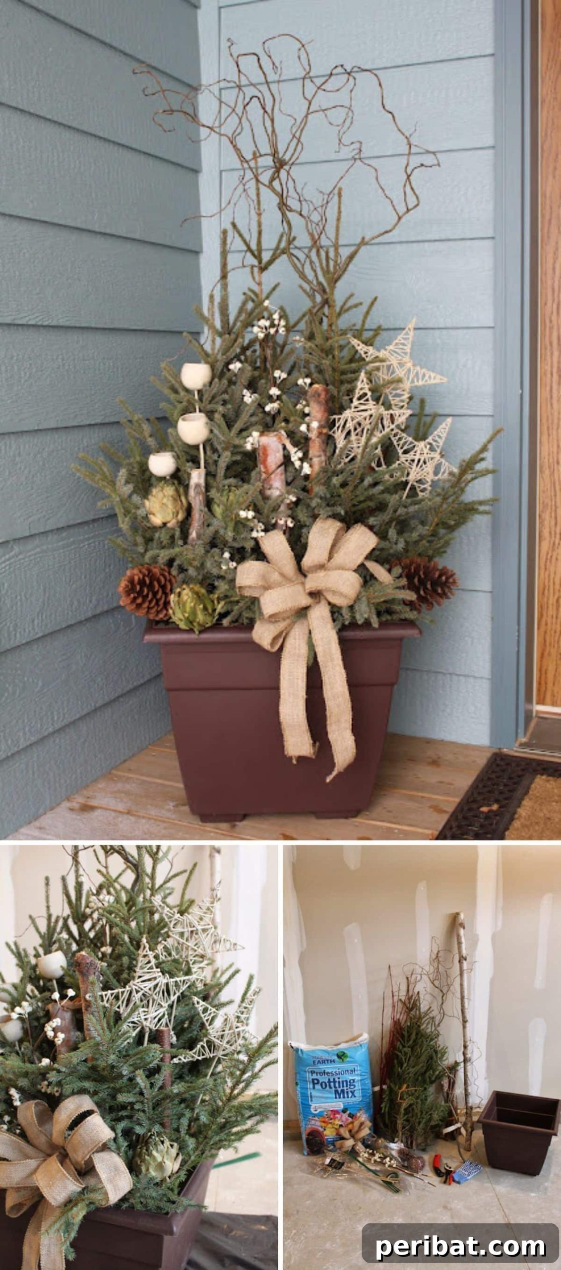 Welcome Home: 15 Creative DIY Planters for Your Front Porch 15 Rustic Pine Planter