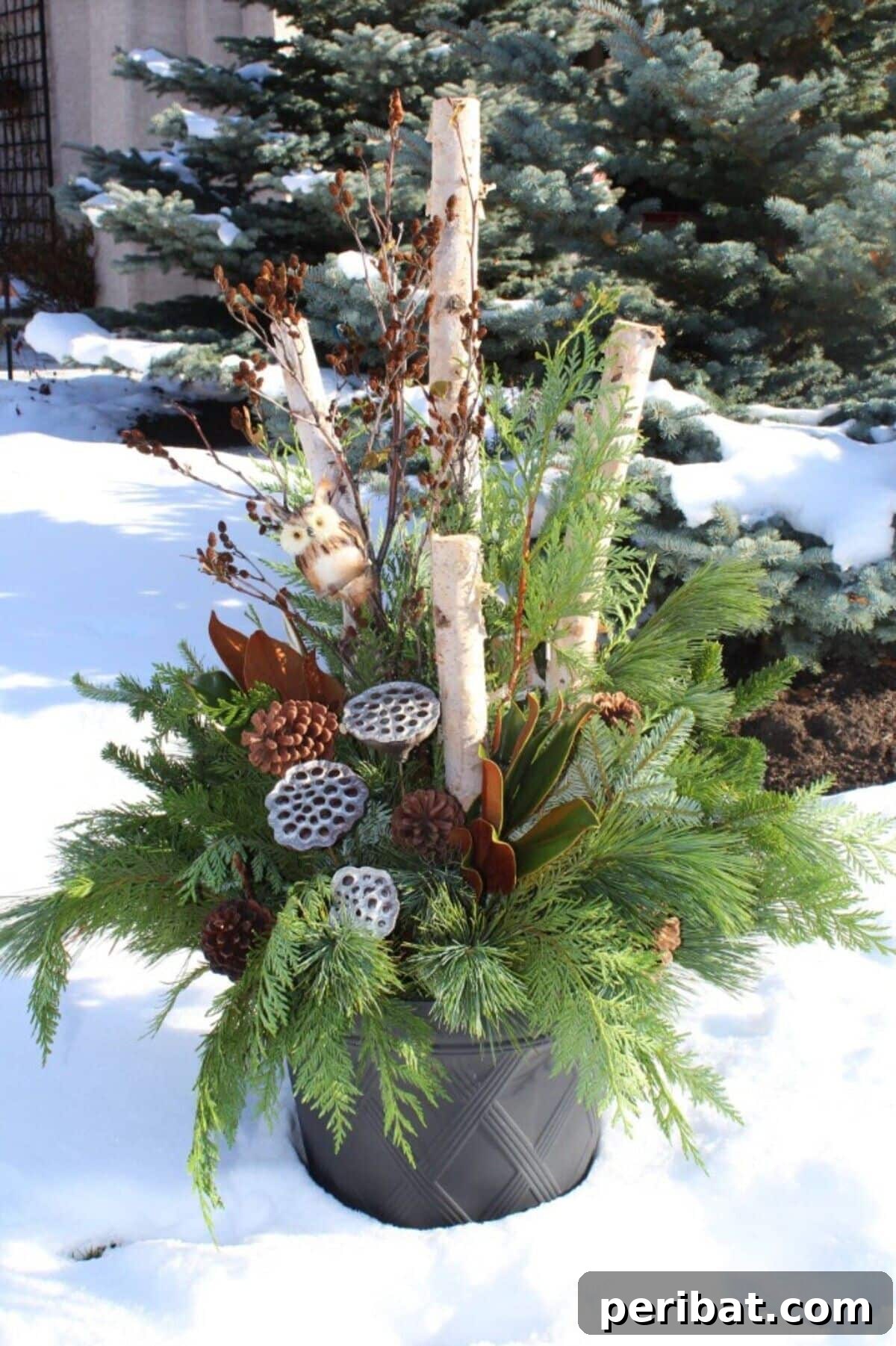 Welcome Home: 15 Creative DIY Planters for Your Front Porch 17 Rustic Birch Log Planter