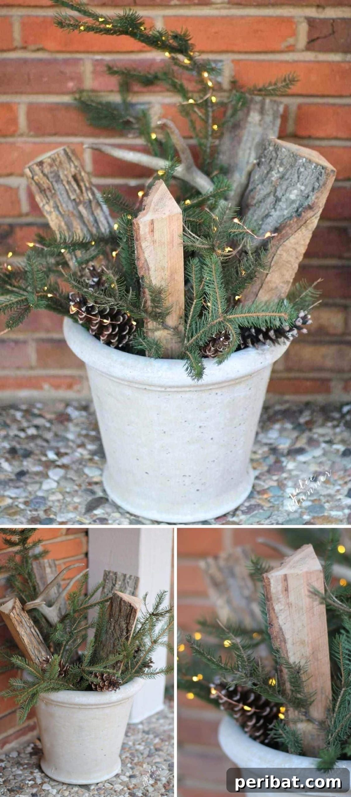 Welcome Home: 15 Creative DIY Planters for Your Front Porch 8 Easy And Cheap Rustic Winter Planter