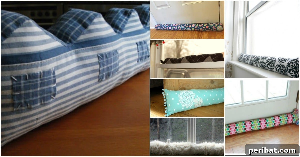 17 Ingenious DIY Draft Stoppers To Beat The Winter Chill 2 Creative and Easy DIY Draft Stoppers for Home Comfort