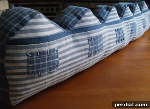 17 Ingenious DIY Draft Stoppers To Beat The Winter Chill 15 Cute Row Of Houses Draft Blocker