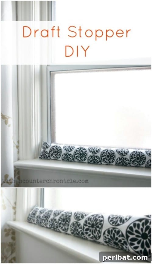 17 Ingenious DIY Draft Stoppers To Beat The Winter Chill 17 Upcycled Plastic Bag Draft Stopper