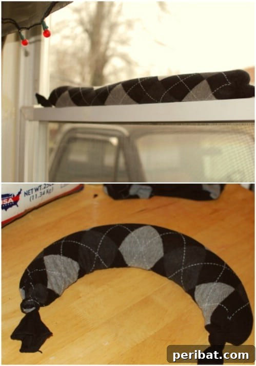 17 Ingenious DIY Draft Stoppers To Beat The Winter Chill 18 DIY No Sew Draft Snake