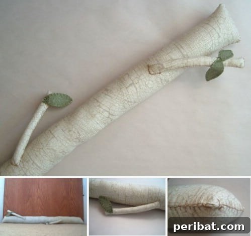17 Ingenious DIY Draft Stoppers To Beat The Winter Chill 19 Cute Tree Branch Draft Stopper