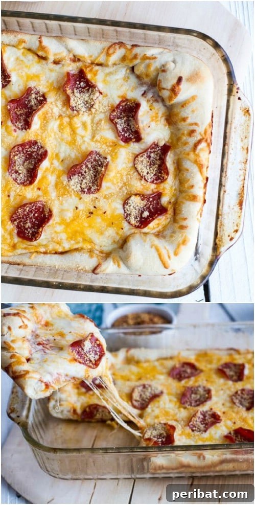 Deep Dish Pizza Casserole - Customizable Freezer Pizza Meal