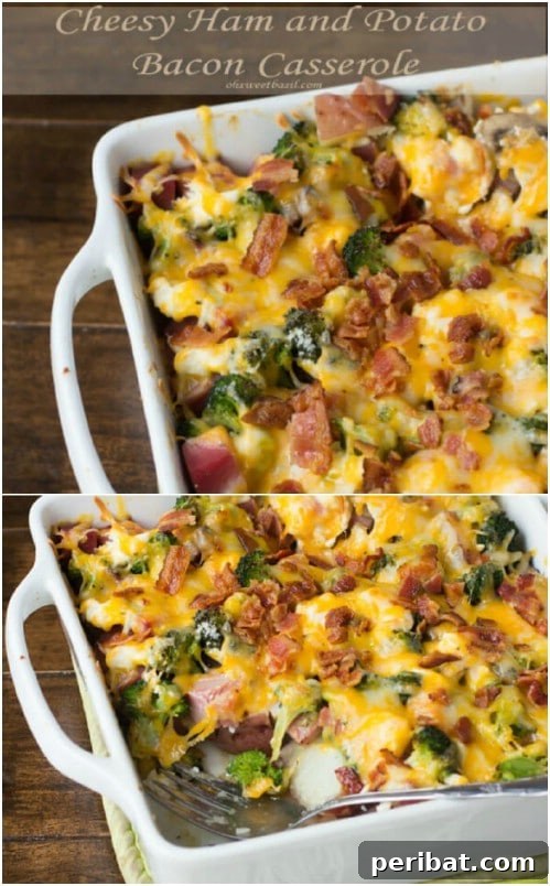 Ham, Bacon and Potato Casserole - Creamy Freezer Meal
