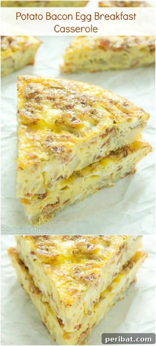 Hearty Bacon, Egg, and Potato Breakfast Casserole - Make-Ahead Freezer Meal