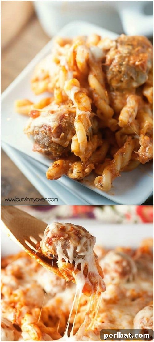 Chicken Parmesan Meatball Casserole - Italian Freezer Dinner