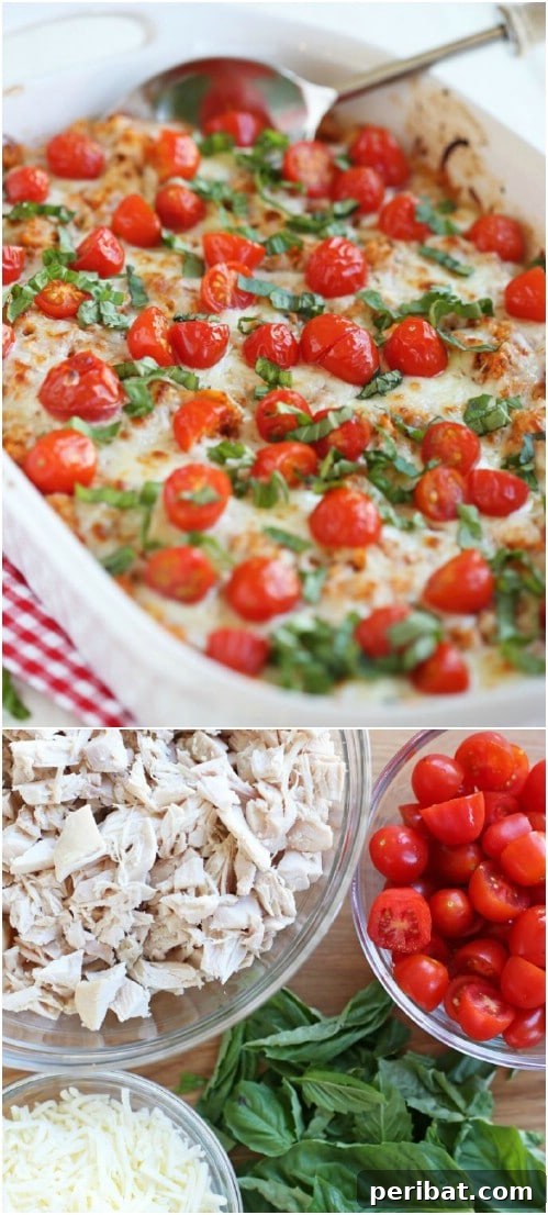Caprese Chicken and Quinoa Casserole - Healthy Freezer Dinner
