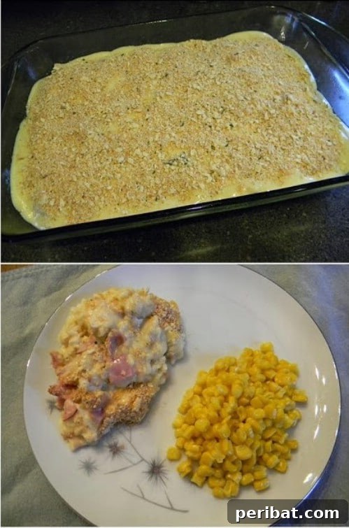 Chicken Cordon Bleu Casserole - Elegant Freezer Dinner