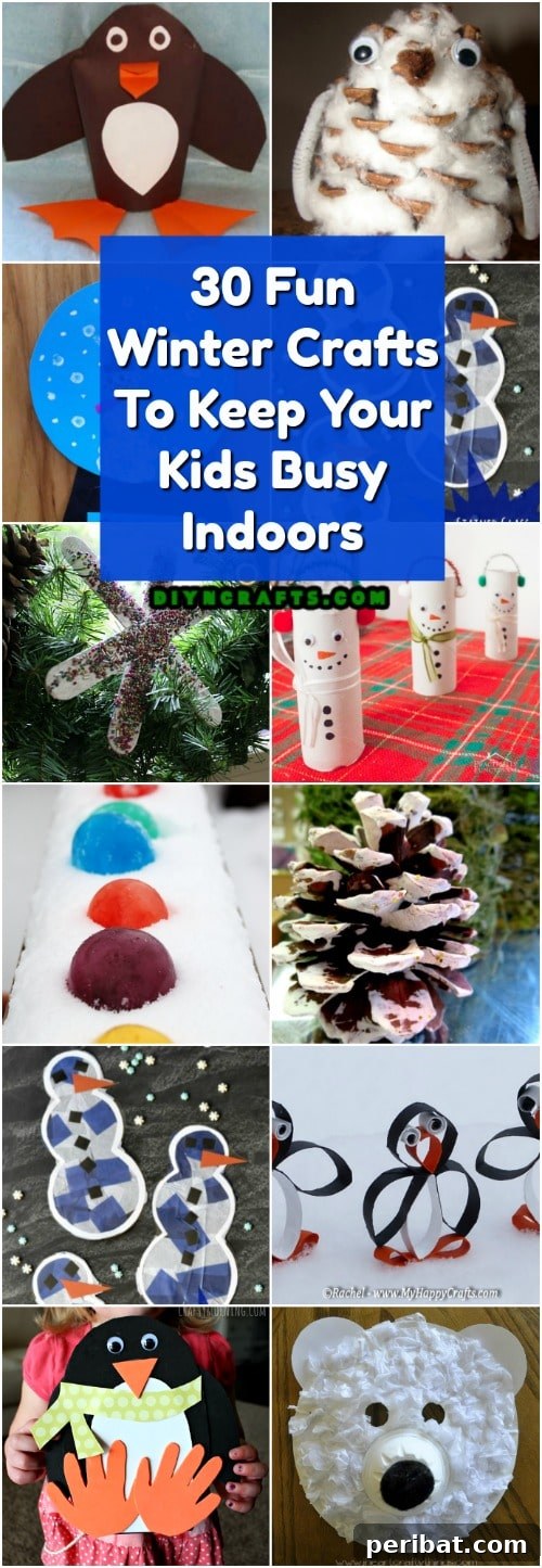 Winter Wonder Crafts: Engaging Indoor Activities for Kids 2 30 Fun Winter Crafts To Keep Your Kids Busy Indoors When It’s Cold Outside