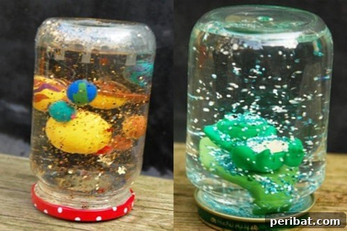 Winter Wonder Crafts: Engaging Indoor Activities for Kids 13 Homemade Snow Globe Jar