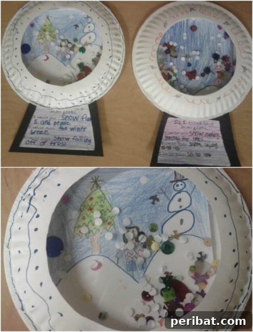 Winter Wonder Crafts: Engaging Indoor Activities for Kids 14 Paper Plate Three Dimensional Snow Globe