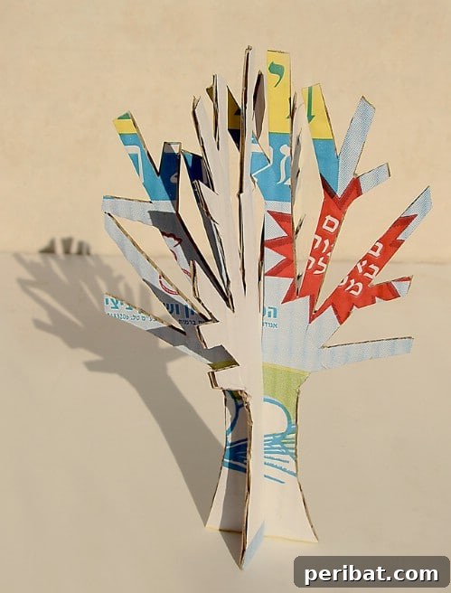 Winter Wonder Crafts: Engaging Indoor Activities for Kids 21 Upcycled Cardboard Winter Tree Craft