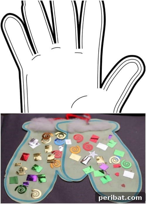 Winter Wonder Crafts: Engaging Indoor Activities for Kids 22 Paper Mittens Craft