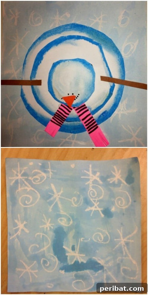 Winter Wonder Crafts: Engaging Indoor Activities for Kids 25 Cute Aerial View Snowman Craft