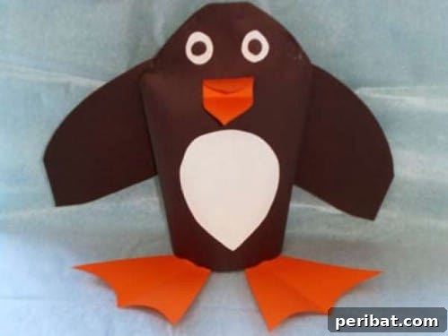 Winter Wonder Crafts: Engaging Indoor Activities for Kids 29 Easy To Make Penguin Puppet