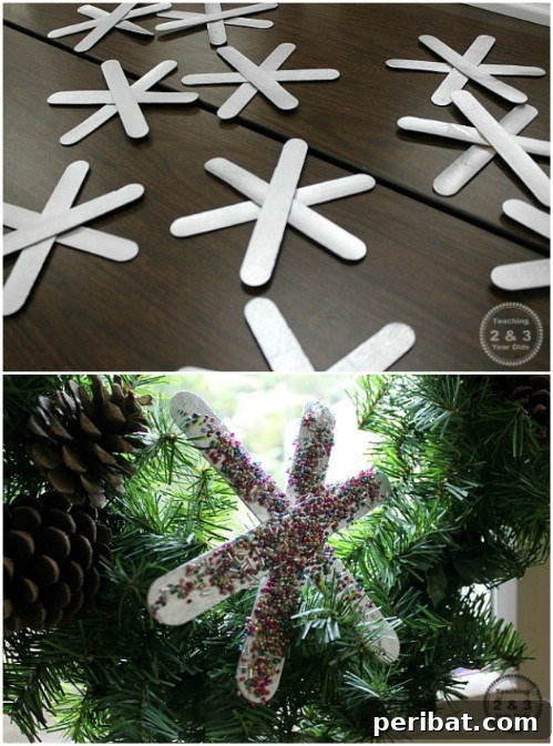 Winter Wonder Crafts: Engaging Indoor Activities for Kids 32 Colorful Craft Stick Snowflakes