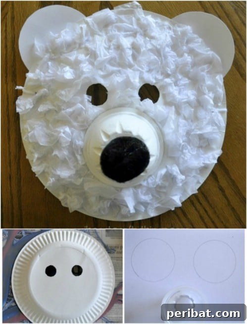 Winter Wonder Crafts: Engaging Indoor Activities for Kids 9 Cute Polar Bear Mask Craft