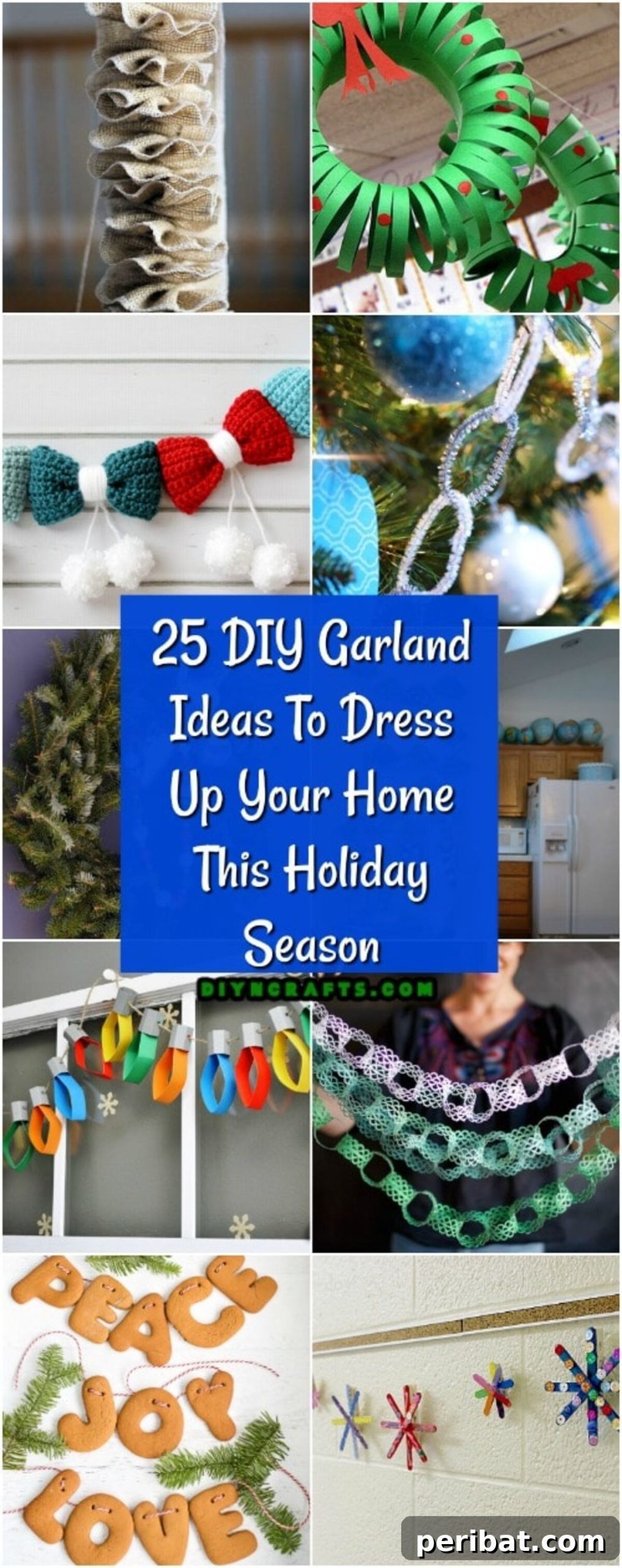 Deck Your Halls: 25 Easy DIY Garlands for Holiday Decor 2 25 DIY Garland Ideas To Dress Up Your Home This Holiday Season pinterest image.