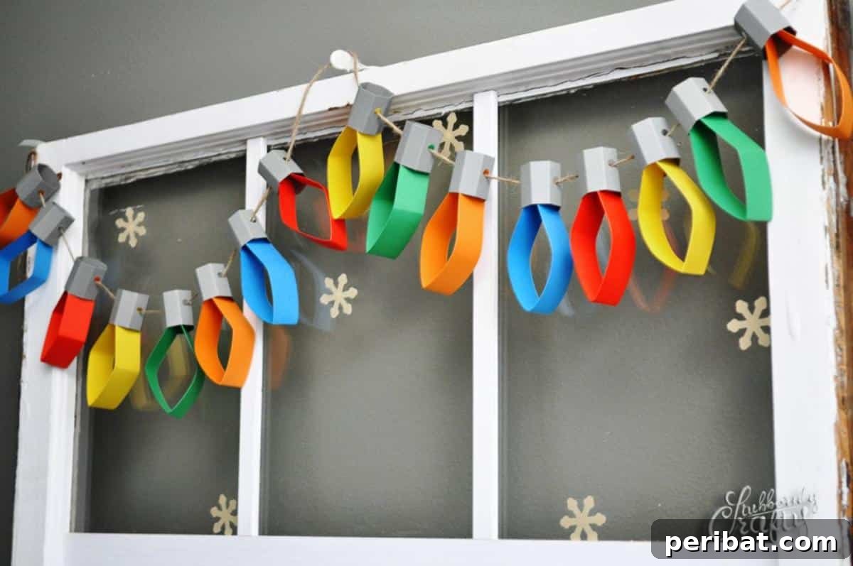 Deck Your Halls: 25 Easy DIY Garlands for Holiday Decor 17 Easy Paper Lights Garland
