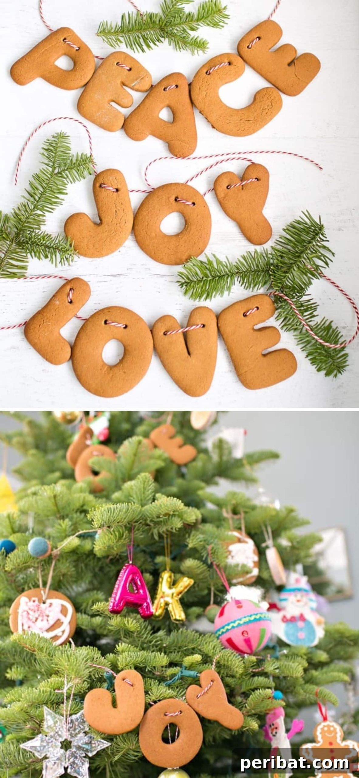 Deck Your Halls: 25 Easy DIY Garlands for Holiday Decor 3 DIY Gingerbread Letter Garland