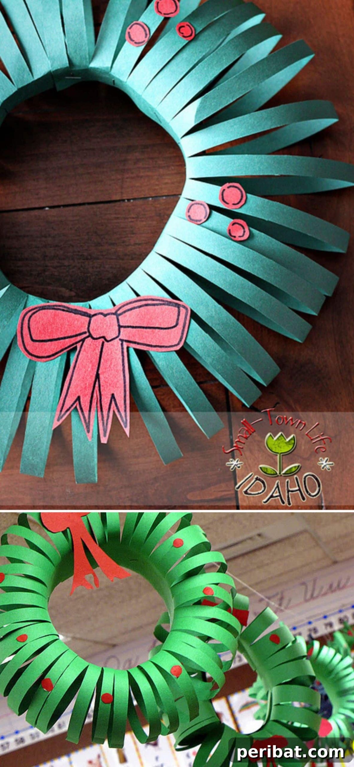 Deck Your Halls: 25 Easy DIY Garlands for Holiday Decor 22 Paper Wreath Garland