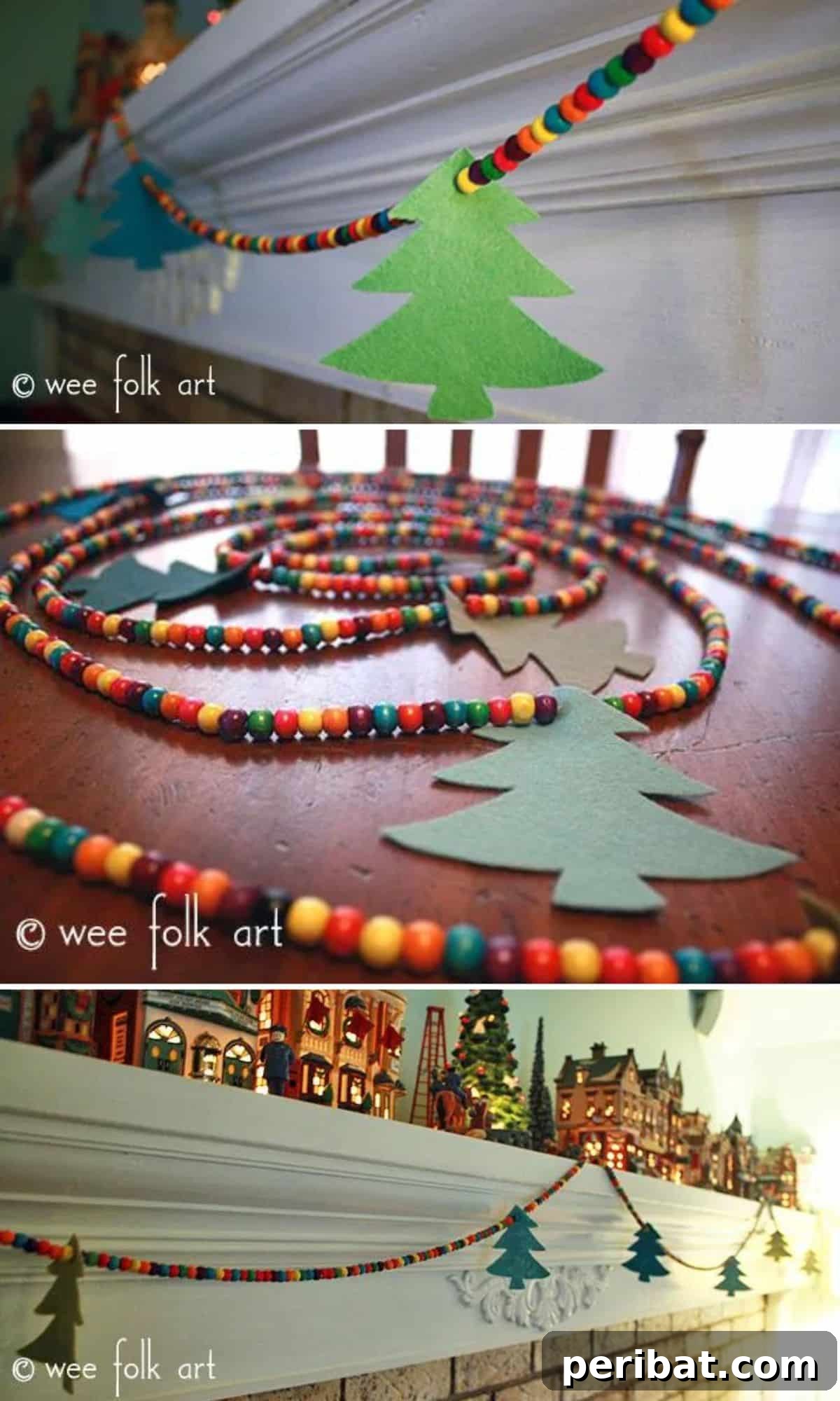 Deck Your Halls: 25 Easy DIY Garlands for Holiday Decor 26 Wooden Bead Garland