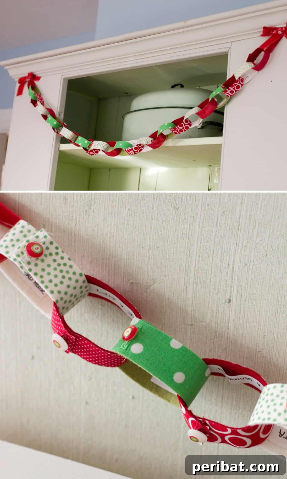 Deck Your Halls: 25 Easy DIY Garlands for Holiday Decor 27 Fabric Covered Paper Chain