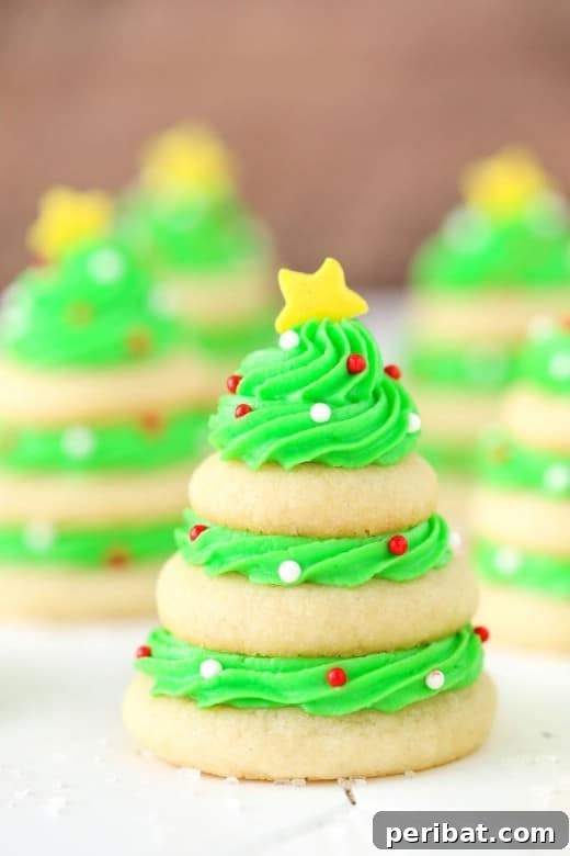 Holiday Cookie Bliss: Sweet Recipes for a Joyful Season 20 Stacked Christmas Tree Cookies