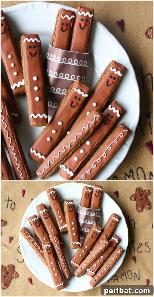 Holiday Cookie Bliss: Sweet Recipes for a Joyful Season 32 Gingerbread Man Cookie Sticks