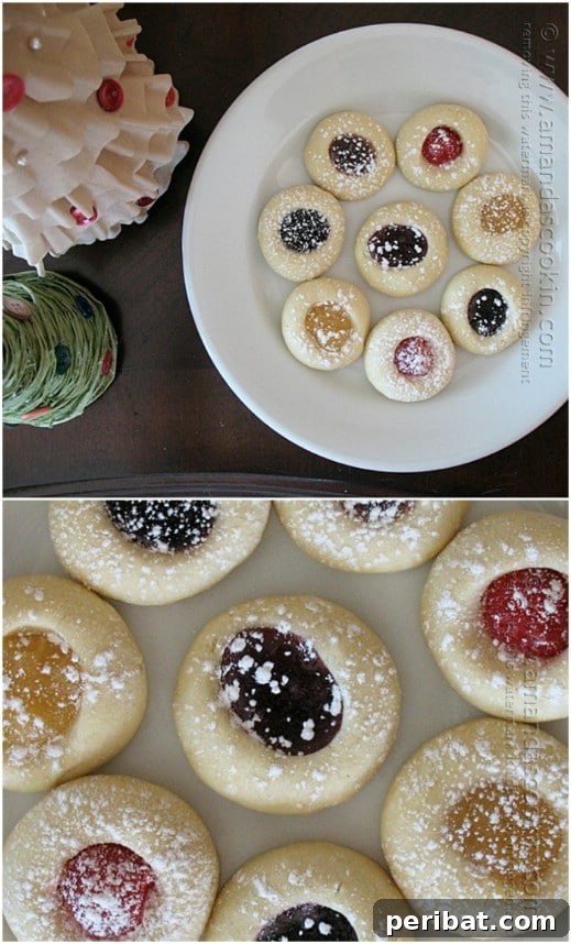 Holiday Cookie Bliss: Sweet Recipes for a Joyful Season 37 Easy Jelly Filled Christmas Thumbprint Cookies