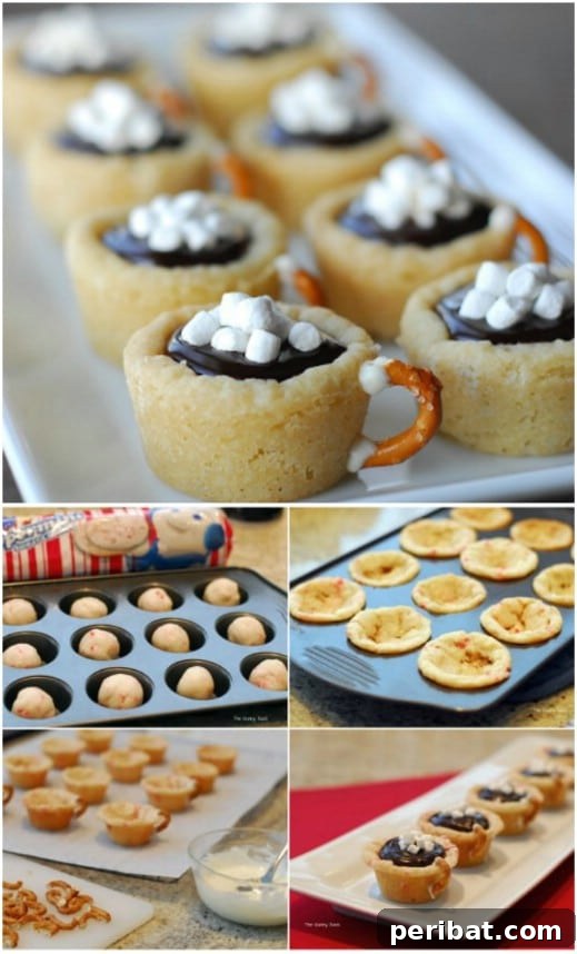 Holiday Cookie Bliss: Sweet Recipes for a Joyful Season 39 Hot Chocolate Cookie Cups