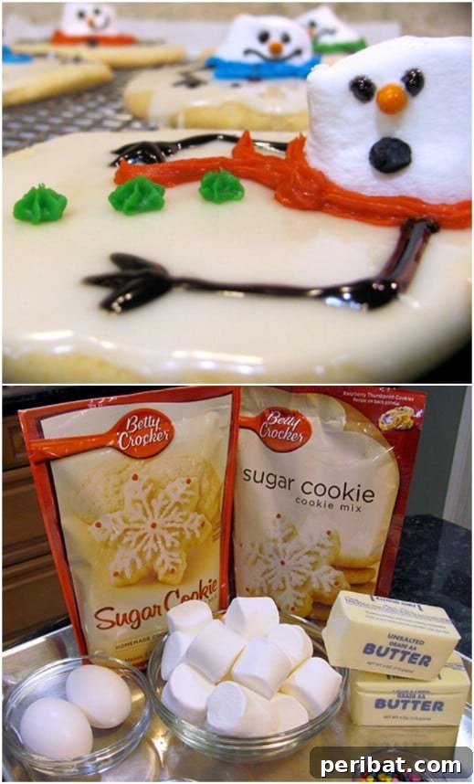 Holiday Cookie Bliss: Sweet Recipes for a Joyful Season 49 Fun Melted Snowman Christmas Cookies
