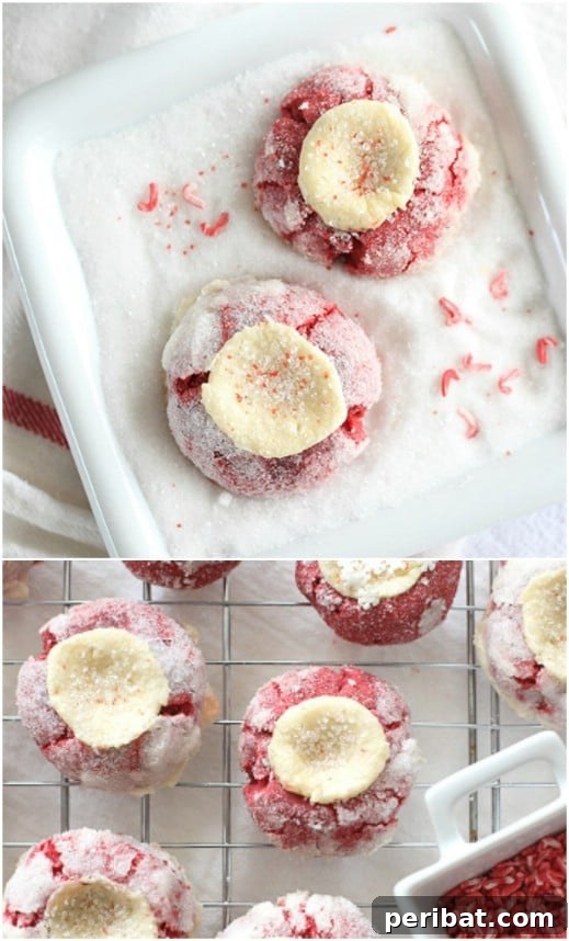 Holiday Cookie Bliss: Sweet Recipes for a Joyful Season 56 Red Velvet Cream Cheese Thumbprints