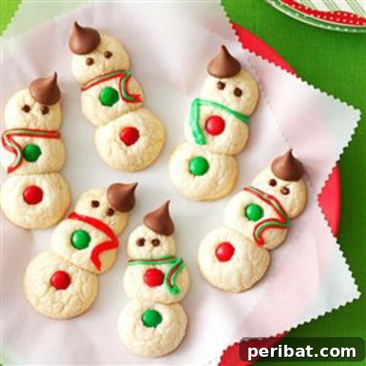 Holiday Cookie Bliss: Sweet Recipes for a Joyful Season 69 Easy Snowman Cookies