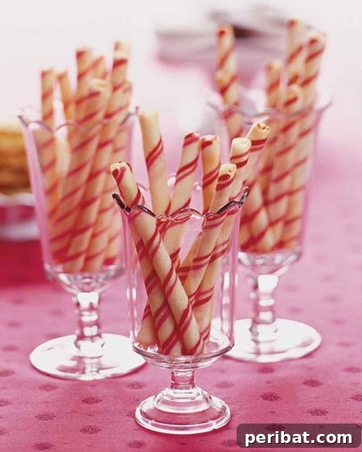 Holiday Cookie Bliss: Sweet Recipes for a Joyful Season 8 Candy Striped Stick Cookies