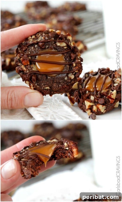 Holiday Cookie Bliss: Sweet Recipes for a Joyful Season 72 Triple Chocolate Turtle Cookies