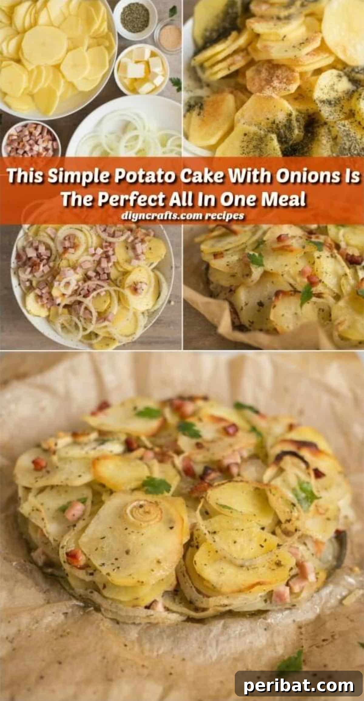 The Perfect All-In-One Ham and Potato Cake Meal
