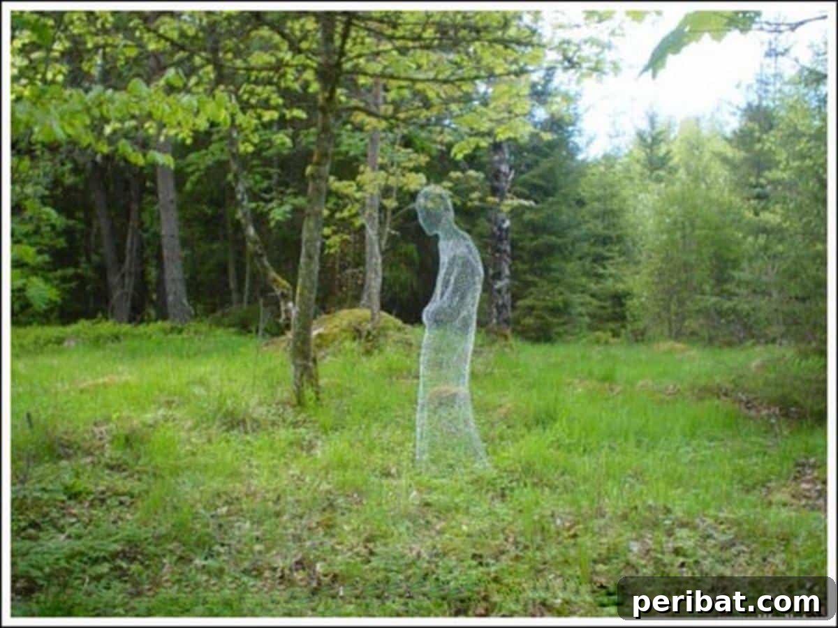 40 Spooktacularly Simple DIY Halloween Decorations 11 DIY Eerie Chicken Wire Ghost for outdoor Halloween display