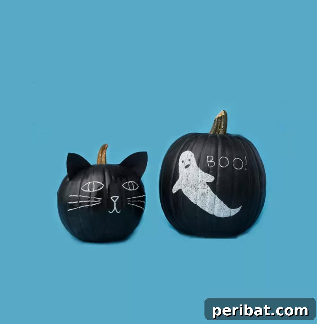 40 Spooktacularly Simple DIY Halloween Decorations 36 DIY Decorate Pumpkins Without Carving using paint and markers