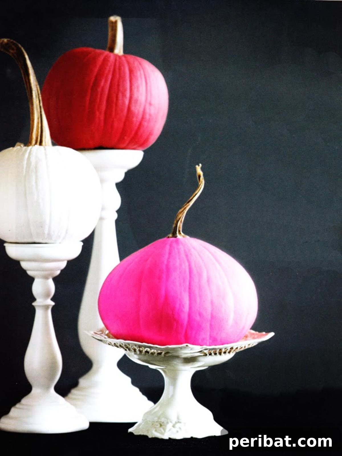 40 Spooktacularly Simple DIY Halloween Decorations 37 DIY Decorative Pumpkin Vases for fall flower arrangements