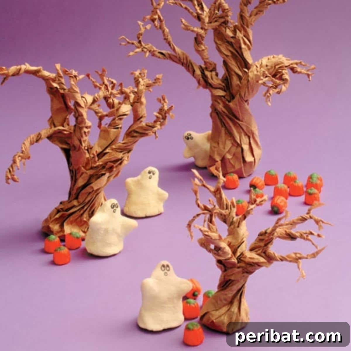 40 Spooktacularly Simple DIY Halloween Decorations 47 DIY Salt Dough Ghosts for a Halloween table setting