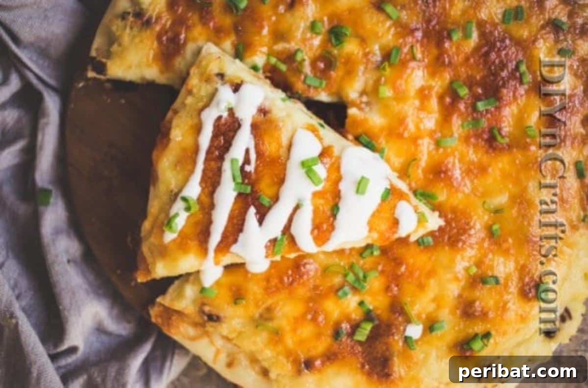 Upgrade Your Snack Game with Pierogi Pizza 7 Top the Pierogi Pizza with sour cream and scallions for a delicious appetizer or snack