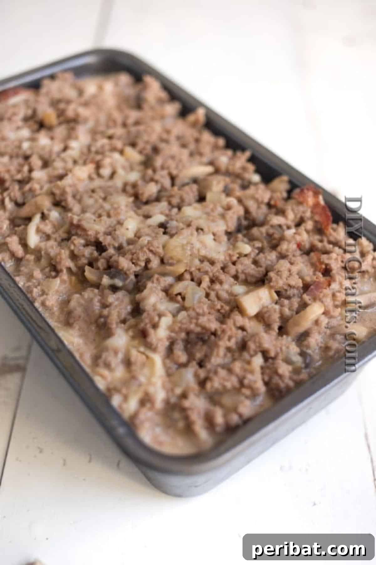 Spread into a baking dish and bake for 35 minutes or so