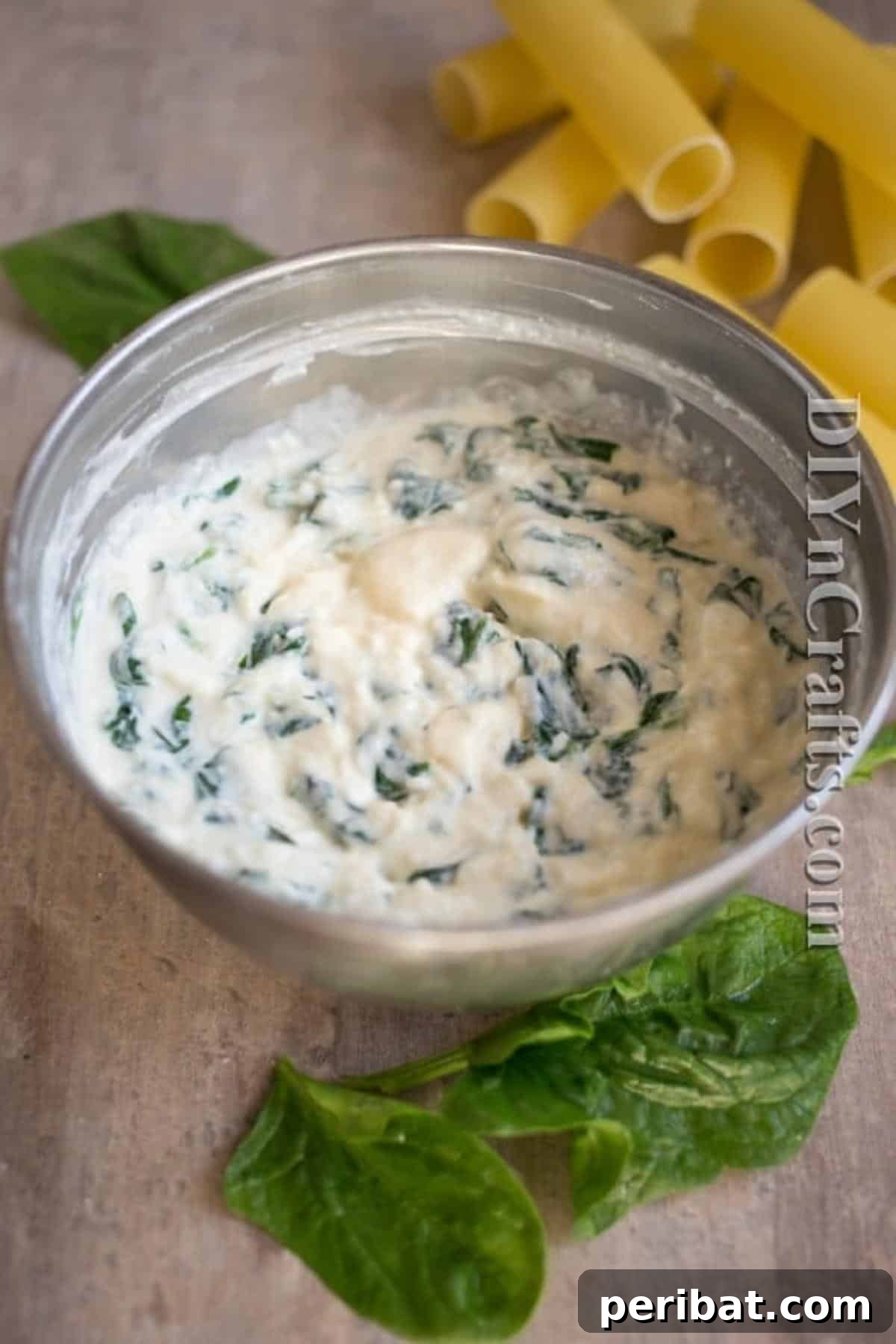 Lazy Cannelloni: Your Easy Answer to Italian Cravings 5 Combine ricotta with spinach, egg, and shredded mozzarella for a rich filling
