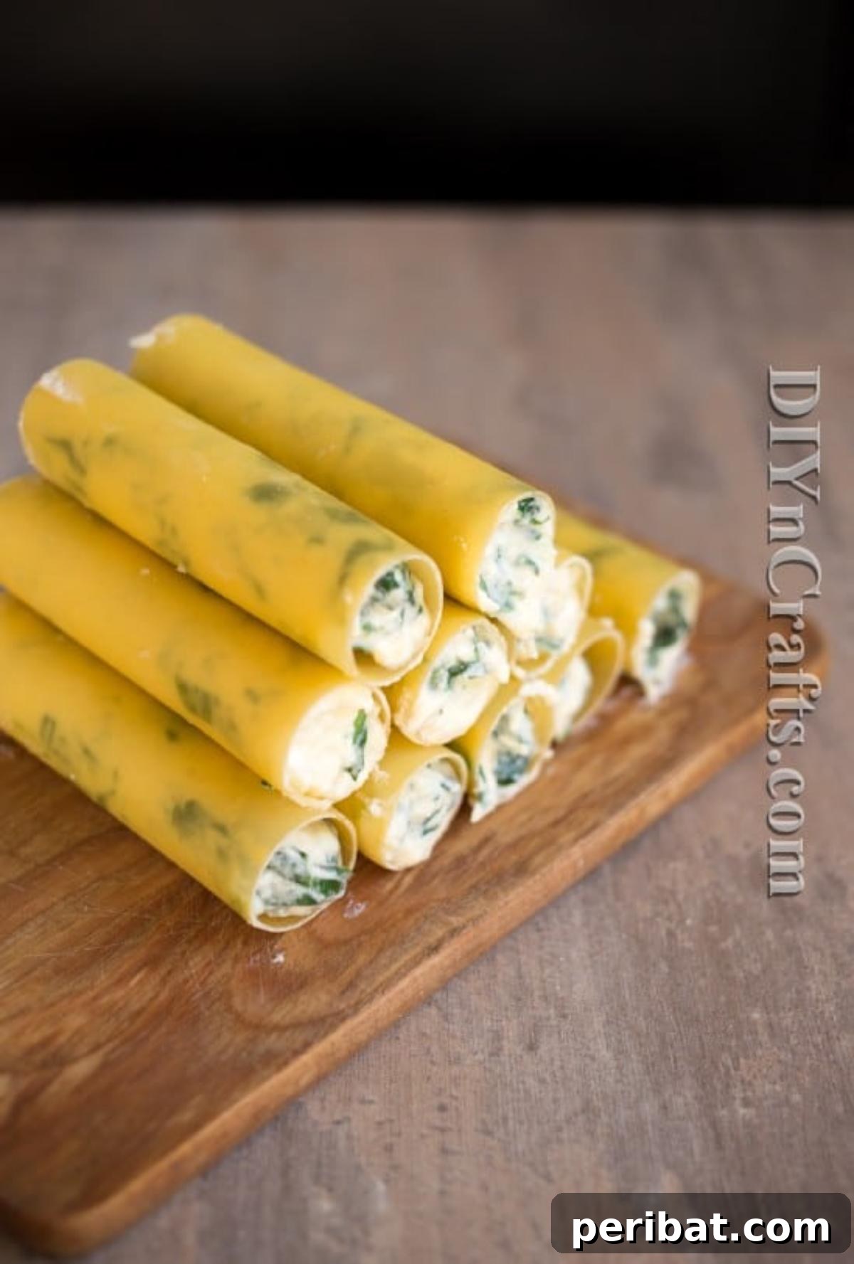 Lazy Cannelloni: Your Easy Answer to Italian Cravings 6 Effortlessly stuff each cannelloni tube with the savory spinach and cheese mixture