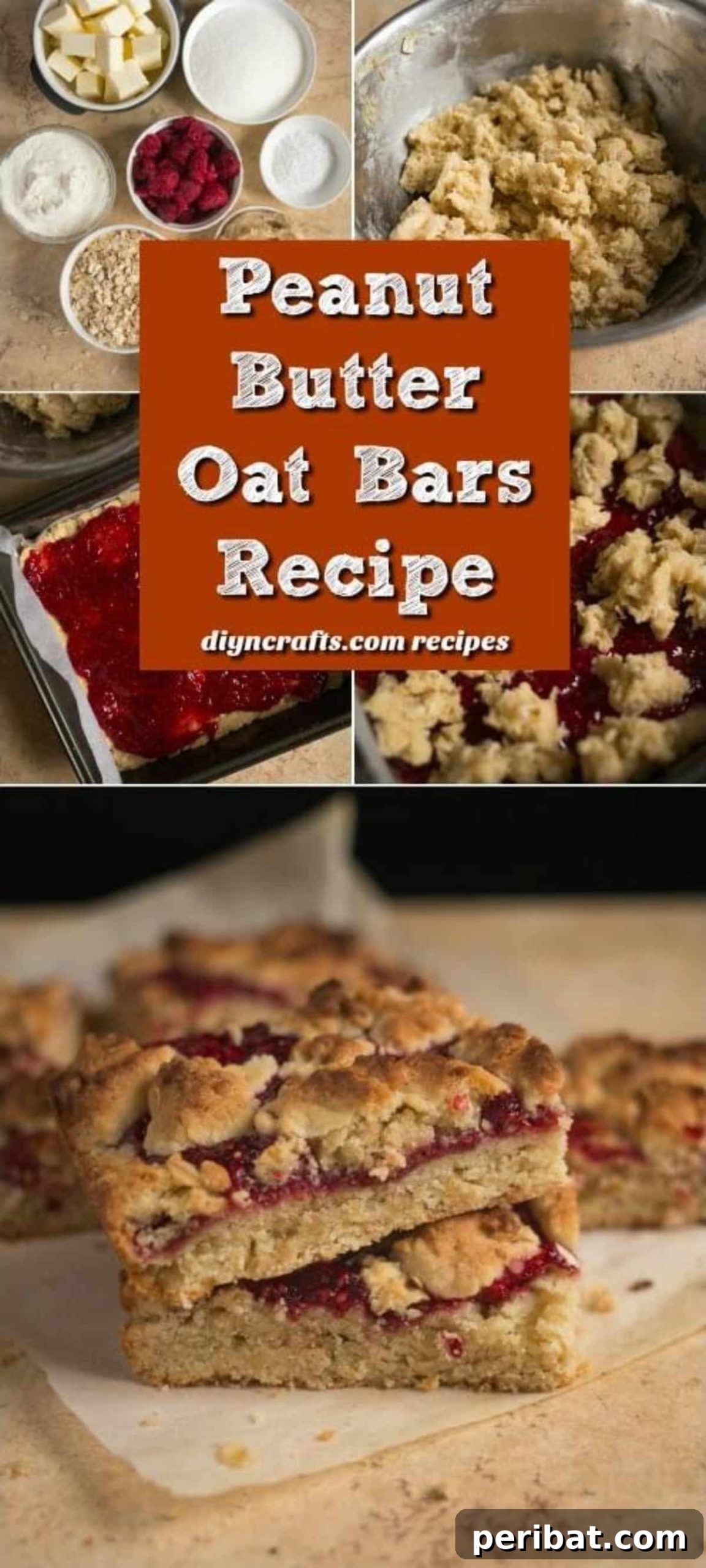 Delicious and healthy Peanut Butter Oat Bars for a perfect mid-day protein boost