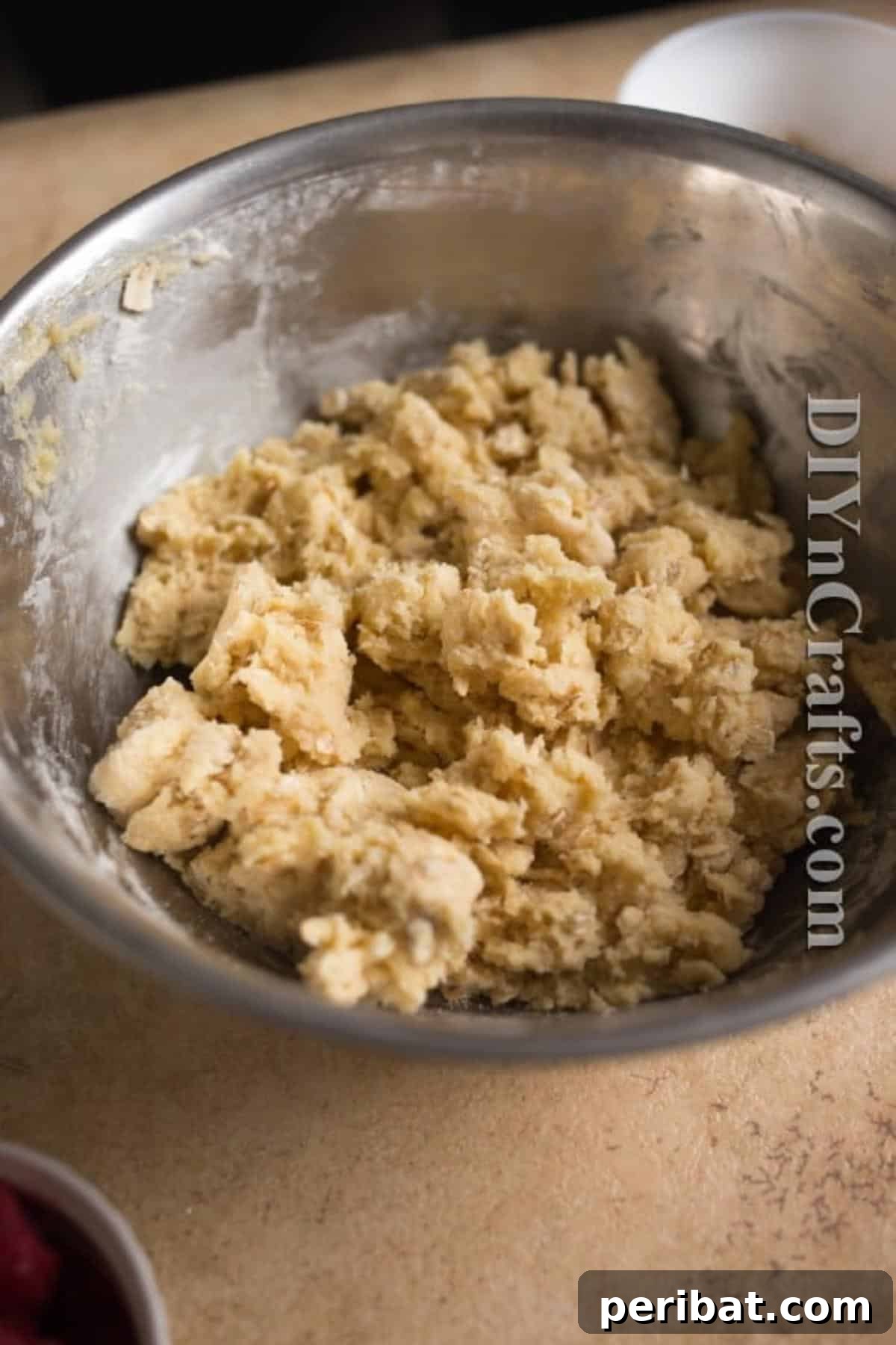 Cream ingredients until smooth, then add oats for the perfect bar base