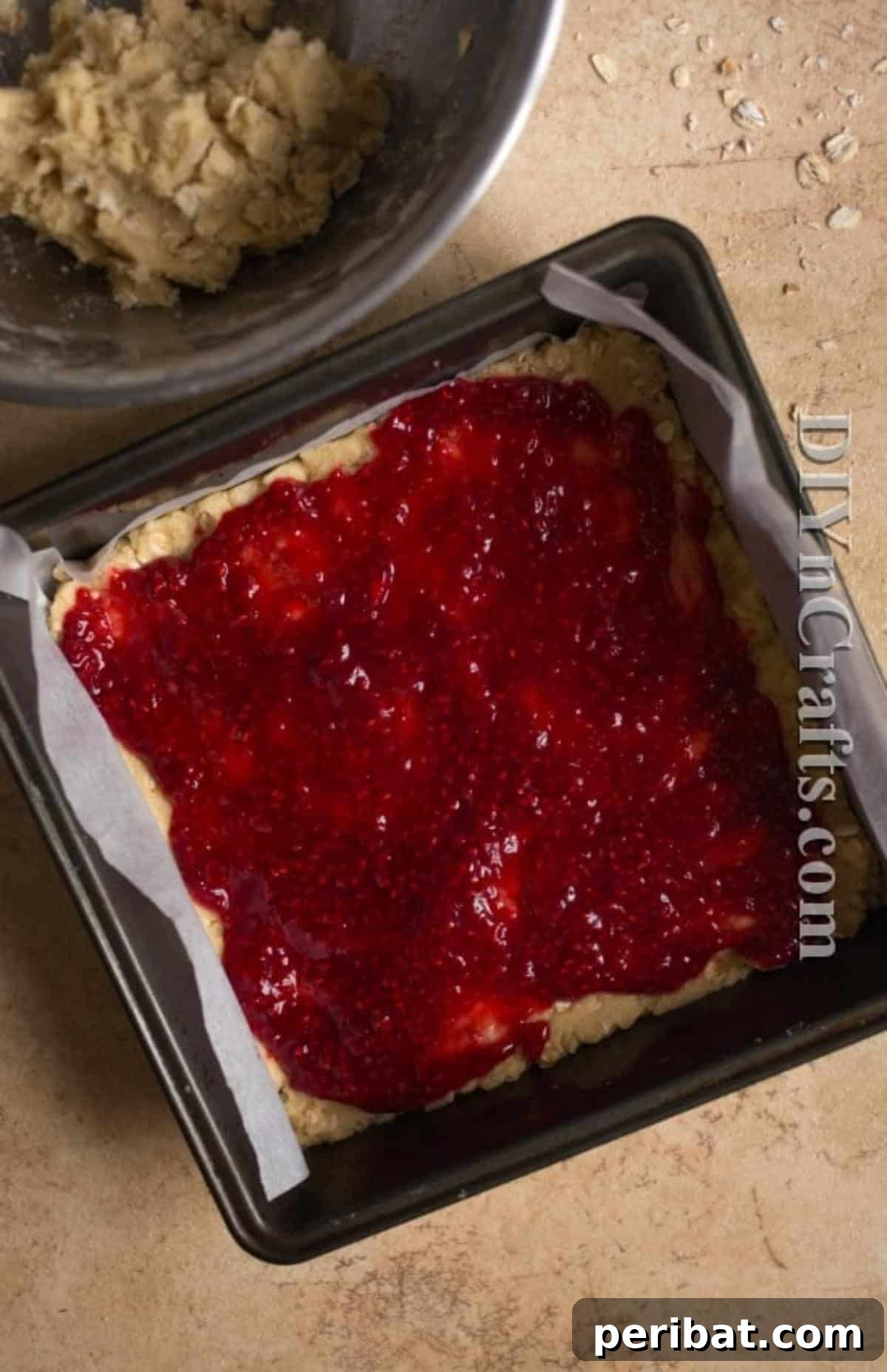 Raspberry jelly filling adds a perfect touch of sweetness and tang